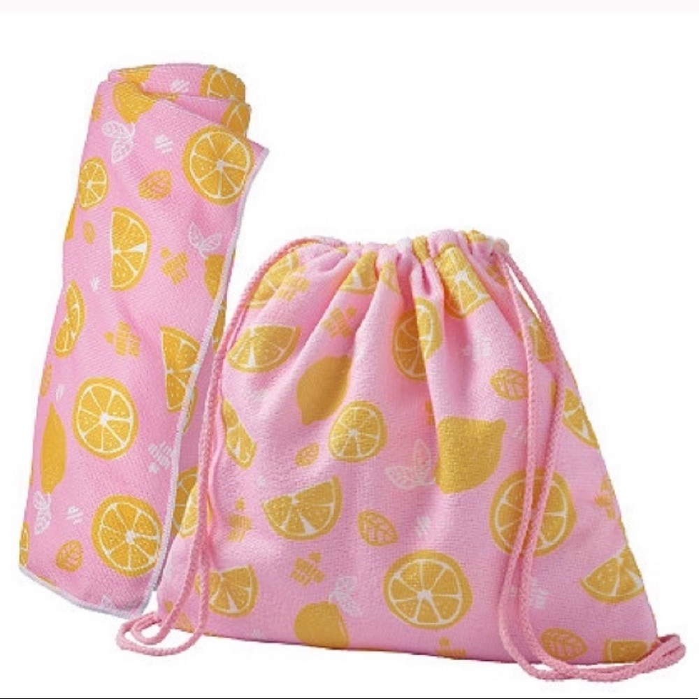 Ulta 2-in-1 Pink Lemonade Beach Towel / Backpack.